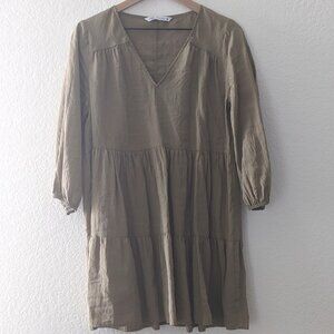 Zara Tiered Swing Mini Dress